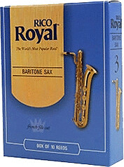 Rico Reeds Royal Baritone Saxophone, Box of 10