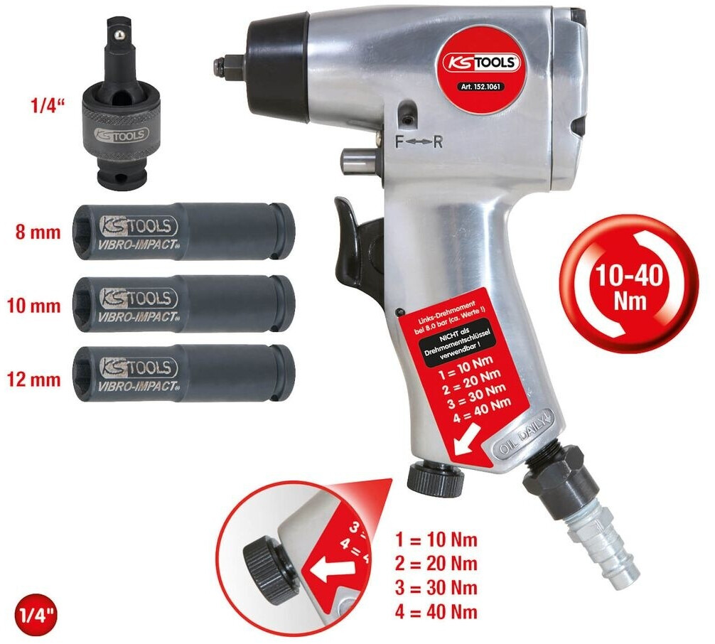 Alésoir 3 En 1 KS Tools Pour Bougies De Préchauffage M12x1.25 - Outil De Nettoyage Filetage Culasse