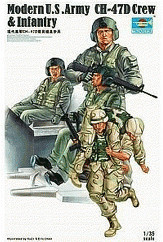 Trumpeter Trouppes US modernes CH-47D crew et infanterie (0415)