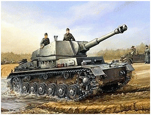 Trumpeter Véhicule allemand IVb pour 10.5 cm obusier léger 18/1 Sf Sd.Kfz. 165/1 (0374)