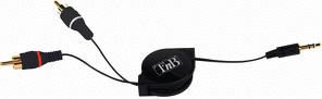 T'nB Câble Tug'n Block jack 3,5 mm / RCA (TBRCA35BK)