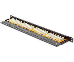 DIGITUS LSA Patch-Panel Cat-6-8 Ports - Rack 10 Pouces - 1 U - blindé -  Classe E - Noir RAL 9005 - Prise, multiprise et accessoires électriques -  Achat & prix