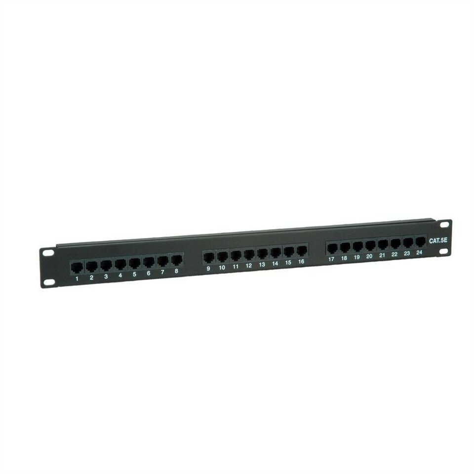 Value 19" Patch Panel 24 Port Cat. 5e UTP