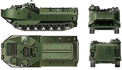 Trumpeter USMC Amphibious Armor LVTP7 (0104)