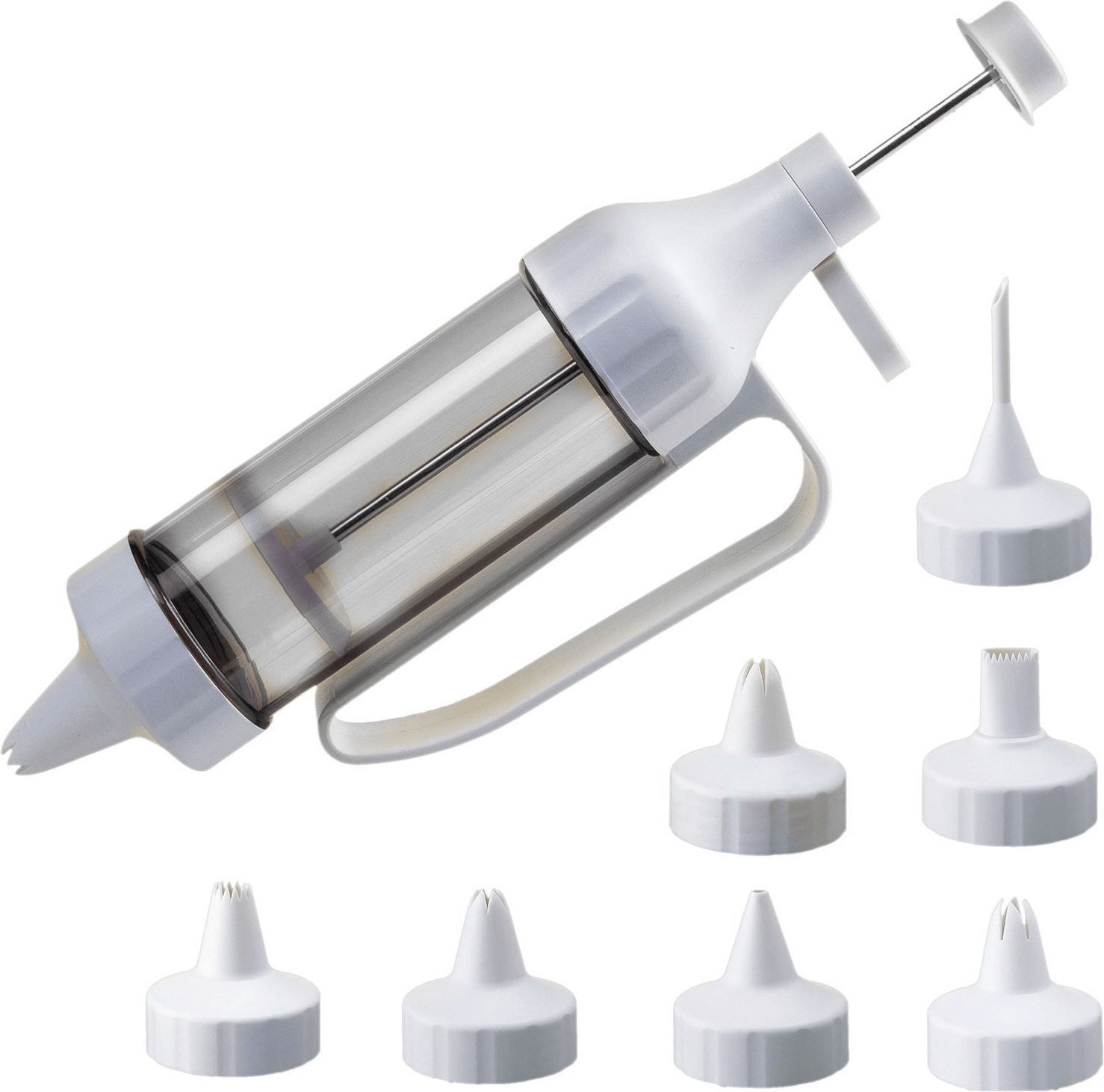 Kaiser Pâtisserie One-Hand Creme Syringe, 7 Nozzles