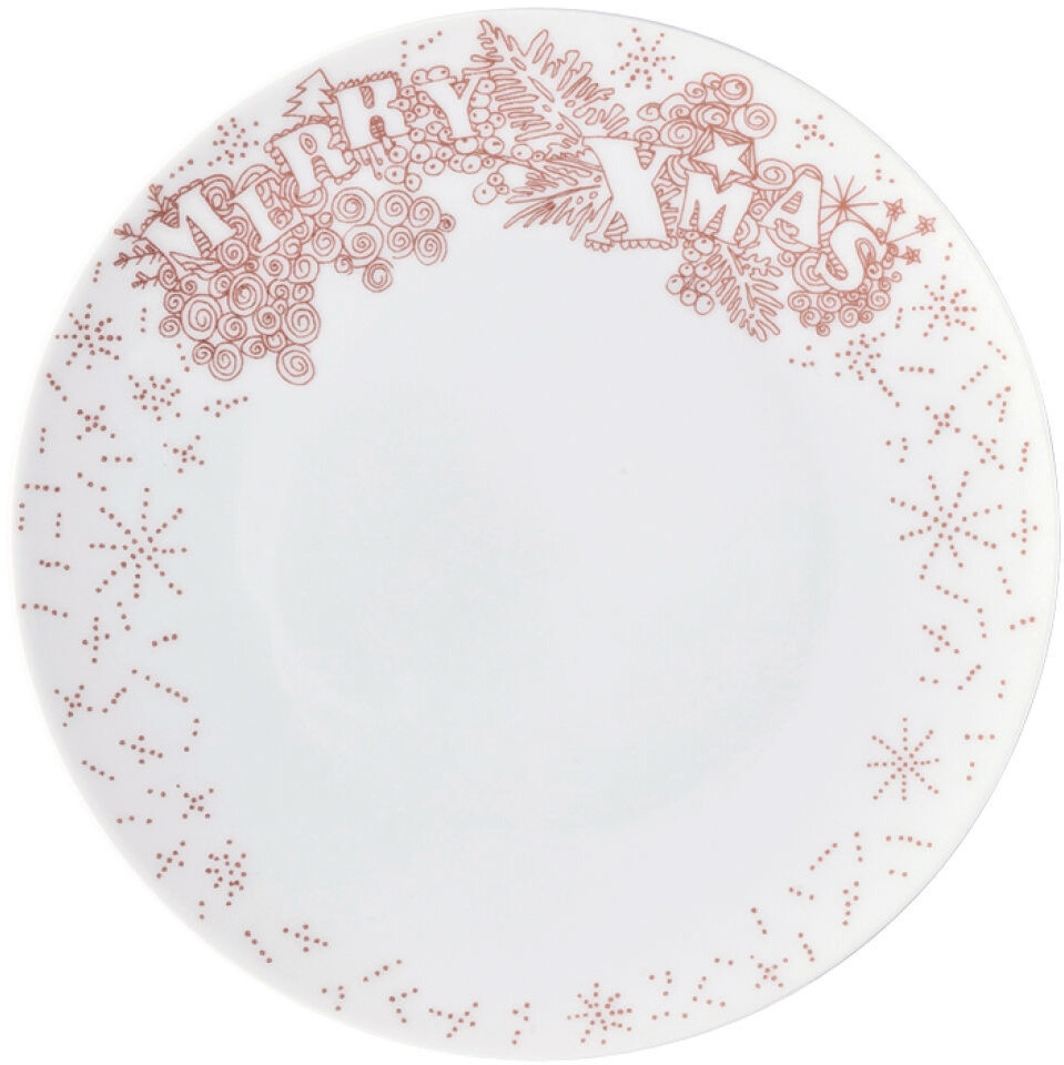 Rosenthal TAC Gropius Platin Frühstücksteller – 22 Cm, Porzellan Mit Platinrand, Spülmaschinengeeignet