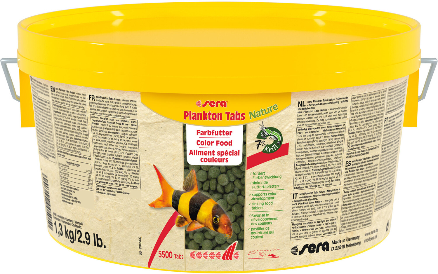 sera Plankton Tabs Nature 2000ml 1,3kg