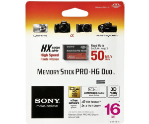 Sony PRO-HG Duo HX 16 GB Memory Stick MSHX16G Black 