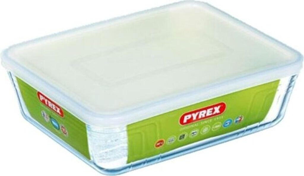 Pyrex Plat rectangulaire avec couvercle 4 L