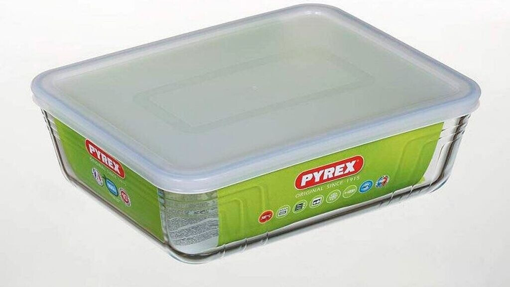 PYREX - 244P000/7043 - Plat rectangulaire avec couvercle - 27cm