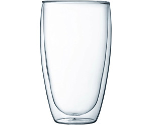 Set de 2 verres double paroi en verre latte Amo 350 ml - Vialli Design