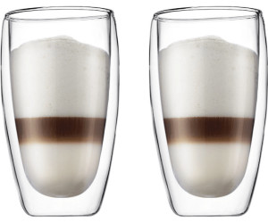 Set de 6 verres double paroi en verre latte Amo 350 ml - Vialli