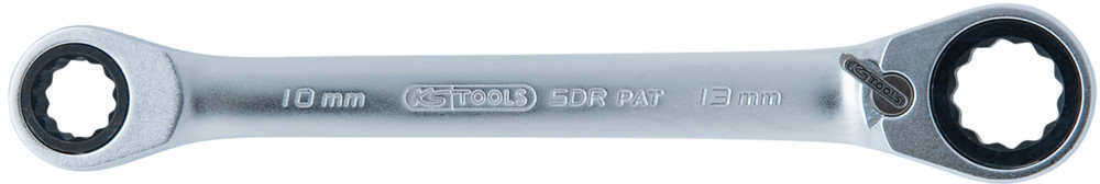 KS Tools Clé polygonale à cliquet réversible GEARplus 10 x 13 mm