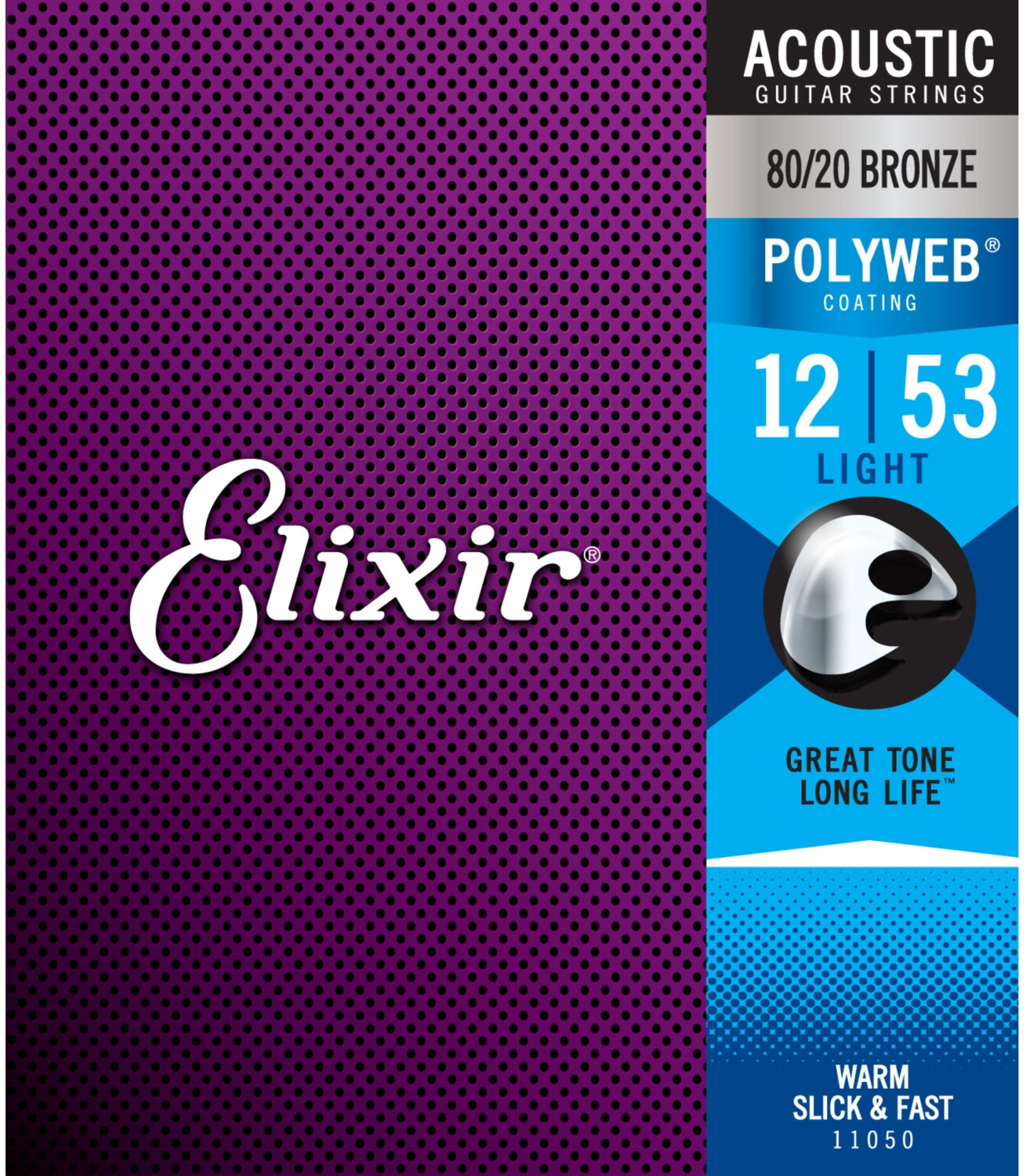 Elixir Strings 80/20 Bronze Polyweb Light