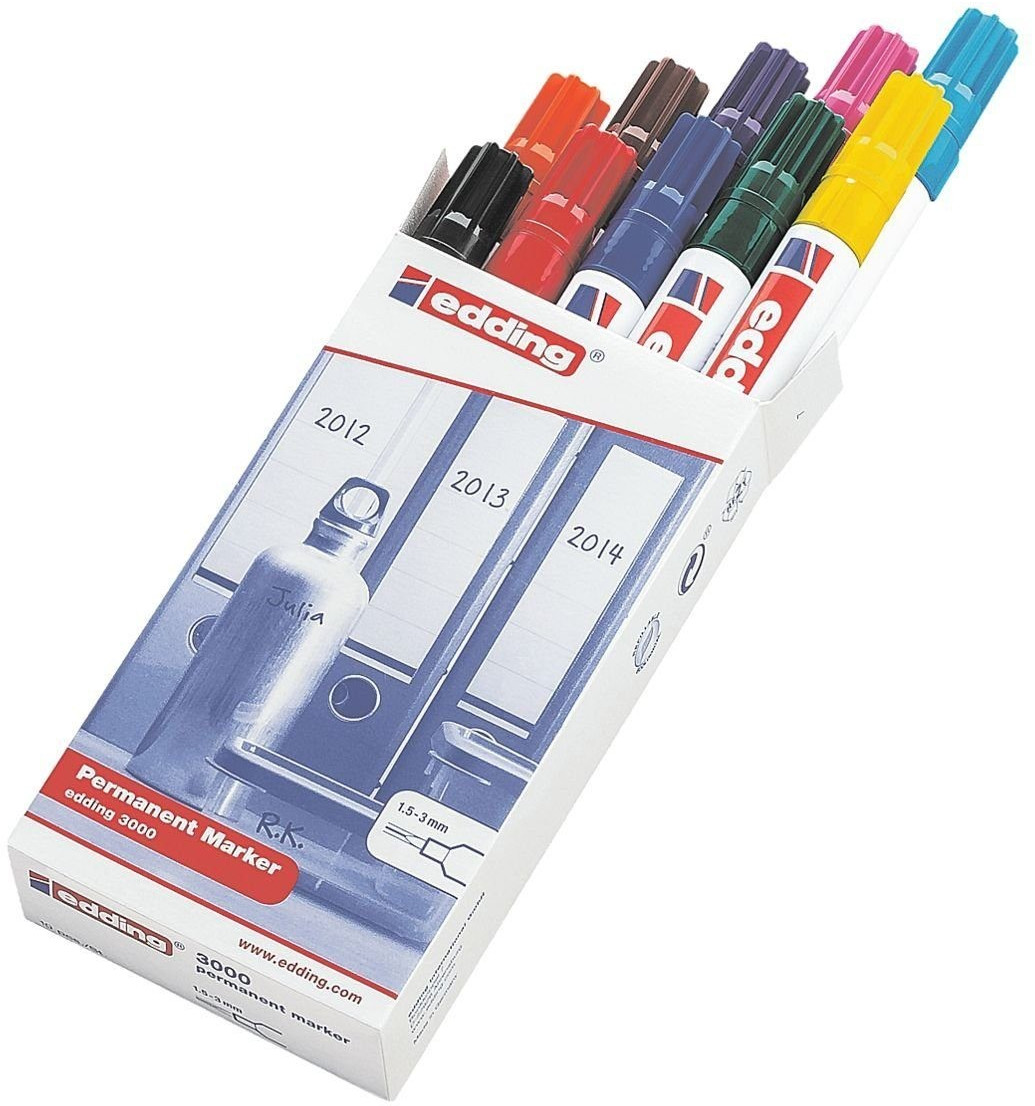 edding 3000 marqueur permanent (10 pces)