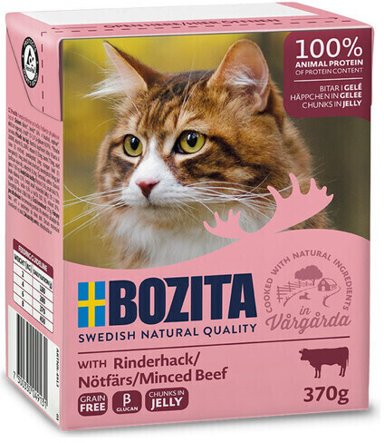 Bozita Bouchées en gelée émincés de boeuf (370 g)