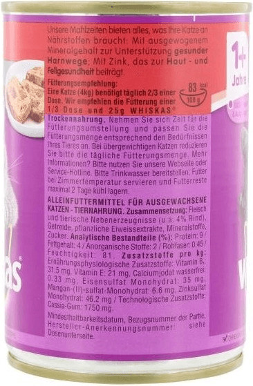 Whiskas Pâtée pour chat 400 g Whiskas Pâtée pour chat 400 g