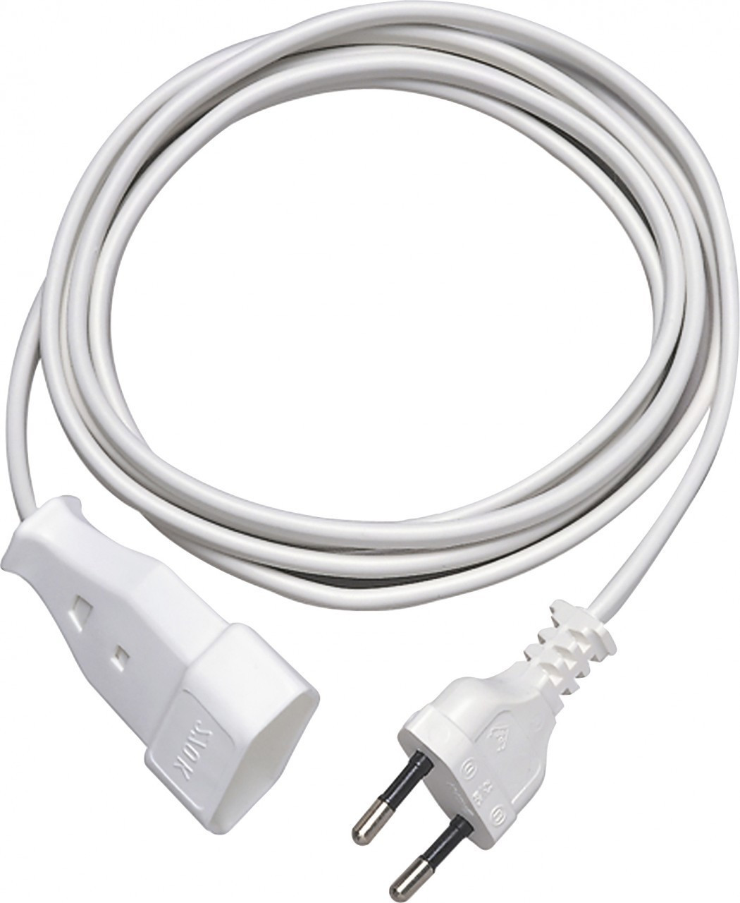 REV-Ritter Euro extension lead, smooth, 2x0.75, 3m