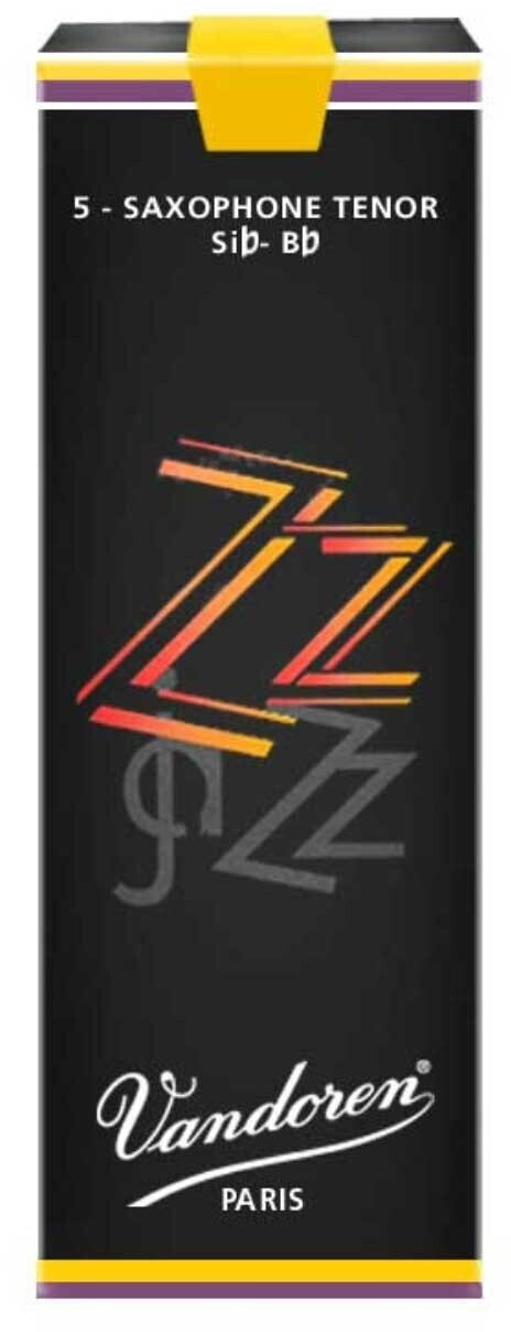 Vandoren Anche de saxophone ténor ZZ, boîte de 5