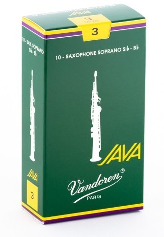 Vandoren Reeds Java Soprano Saxophone, Box of 10
