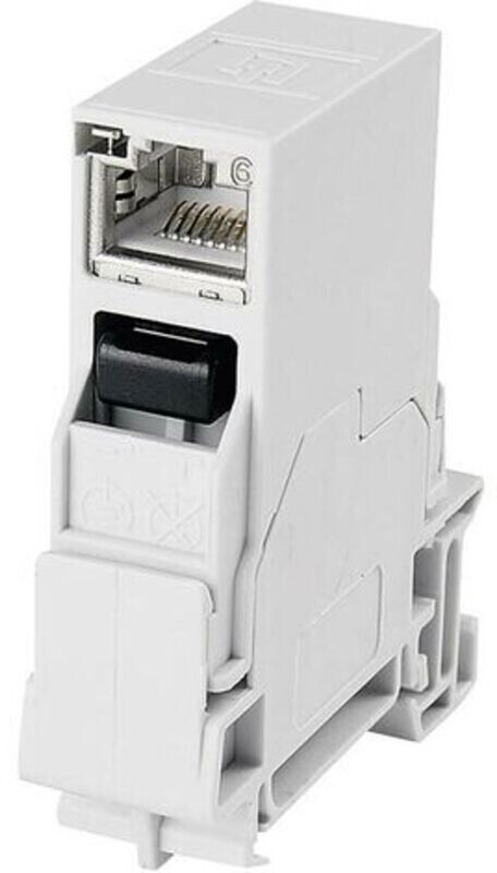 Telegärtner STX Tragschienen Verbinder inkl. RJ45 Kupplung