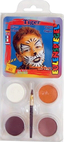 Eulenspiegel Tiger Cat Design-A-Face Face Paint Kit