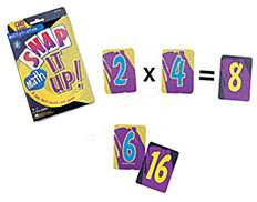 Learning Resources Snap It Up! Card Games Math Multiplication
