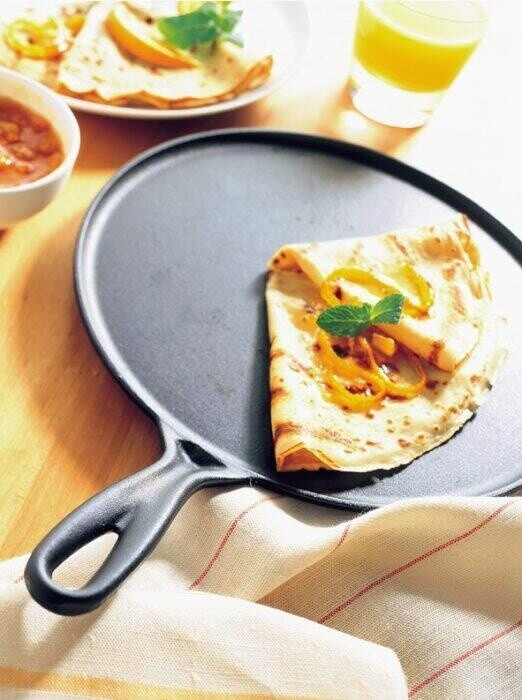 Le Creuset Poêle à crêpes en fonte 27 cm noir au meilleur prix sur
