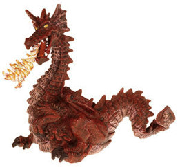 Papo Red Dragon With Flame