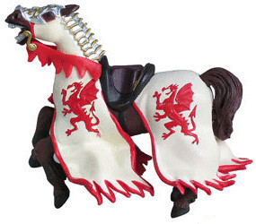 Papo Dragon King Horse red (39388)