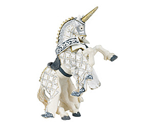 Cavallo di Cavaliere Unicorno 39916 Genuine Papo CAVALIERI 