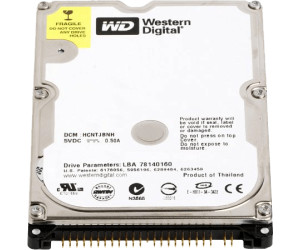 Western Digital Scorpio Blue 320GB WD3200BEVE ab 74 90