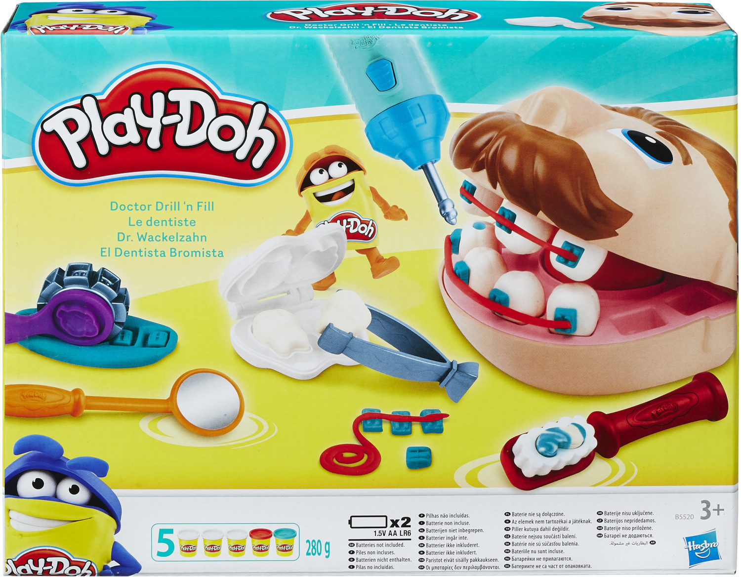PLAY-DOH Play-Doh Mon super café, 20 accessoires et 8 pots de pâte à  modeler pas cher 