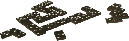 Traditional Garden Games Dominos noir et blanc