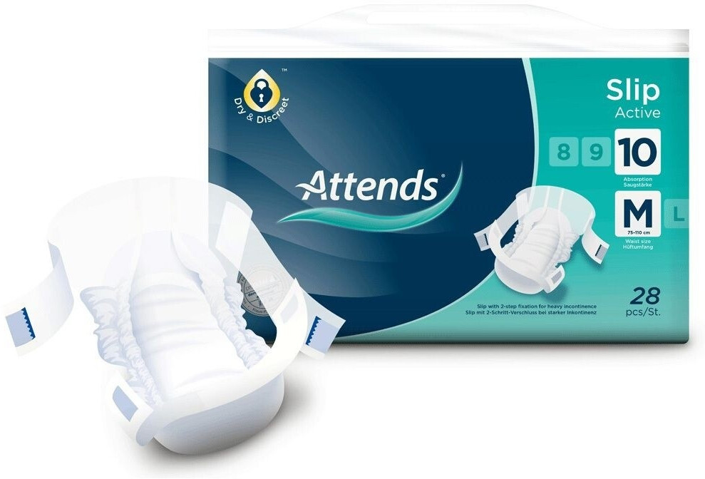 Attends Slips Active 10 Medium (28 pcs)