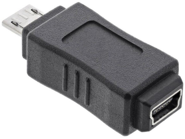 InLine Micro-USB Adapter, Micro-B Stecker an Mini USB 5-pol Buchse (31602), Bild 2