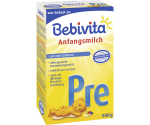 5 x Bebivita 1 Anfangsmilch von Geburt an 500g 11,98€/kg 