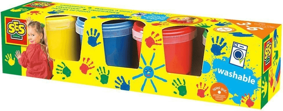 SES Creative Peinture à doigts 4 x 150 ml
