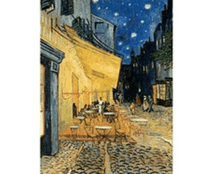 Modello Terrazza del caffè la Sera VAOFO Van Gogh 523446 Tazza con Cucchiaio 