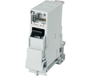 Telegärtner STX Tragschienen-Verbinder inkl. RJ45 Modul A Cat.6A
