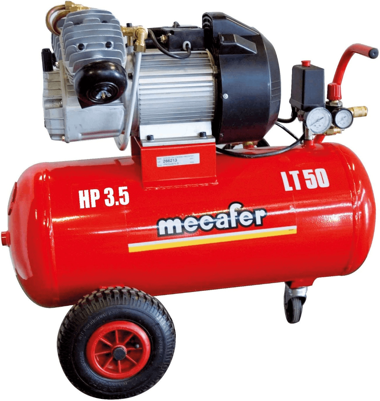 Mecafer Compresseur lubrifié coaxial 50 Litres 3 HP (497496)