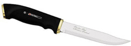 Marttiini Couteau de chasse, Lame 13 cm, Manche en caoutchouc, fourreau en cuir