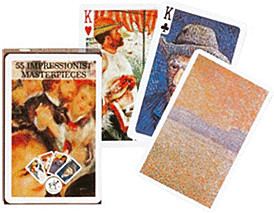 Jeu de cartes tableaux d'impressionnistes