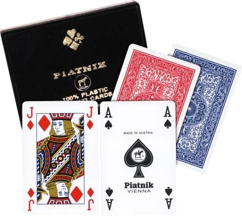 Cartes à jouer 100% plastique