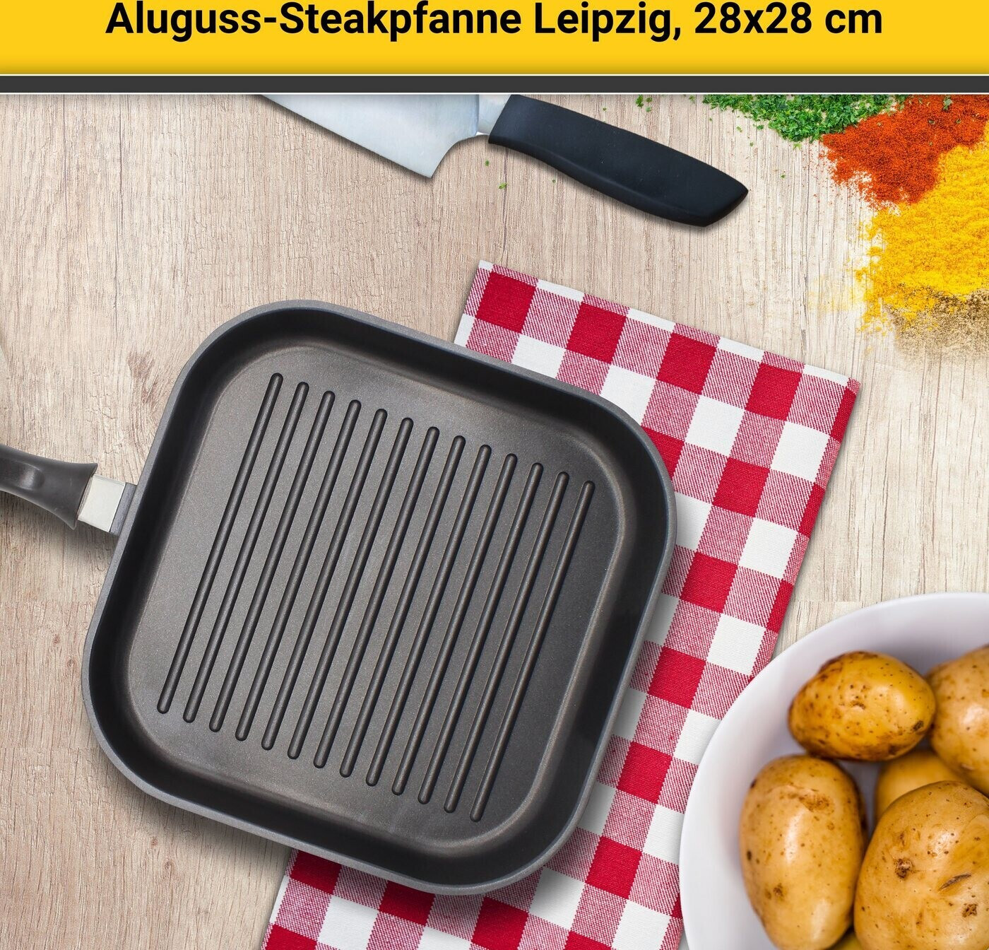 Krüger Leipzig Steak-Pfanne 28 x 28 cm ab 21,80 € | Preisvergleich bei