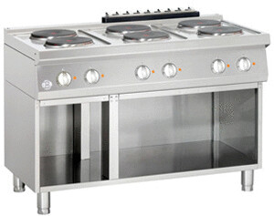 Bartscher cuisinière 6 plaques électriques sans four série 700