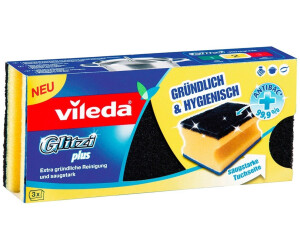 Vileda Glitzi Plus Topfreiniger zur gründlichen 9er Sparpack hygienischen und saugstarken Reinigung 