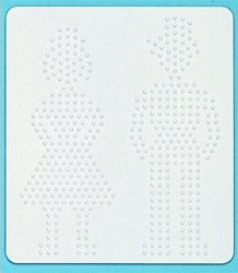 Hama MIDI - Plaque blanche - Femme & homme (282)