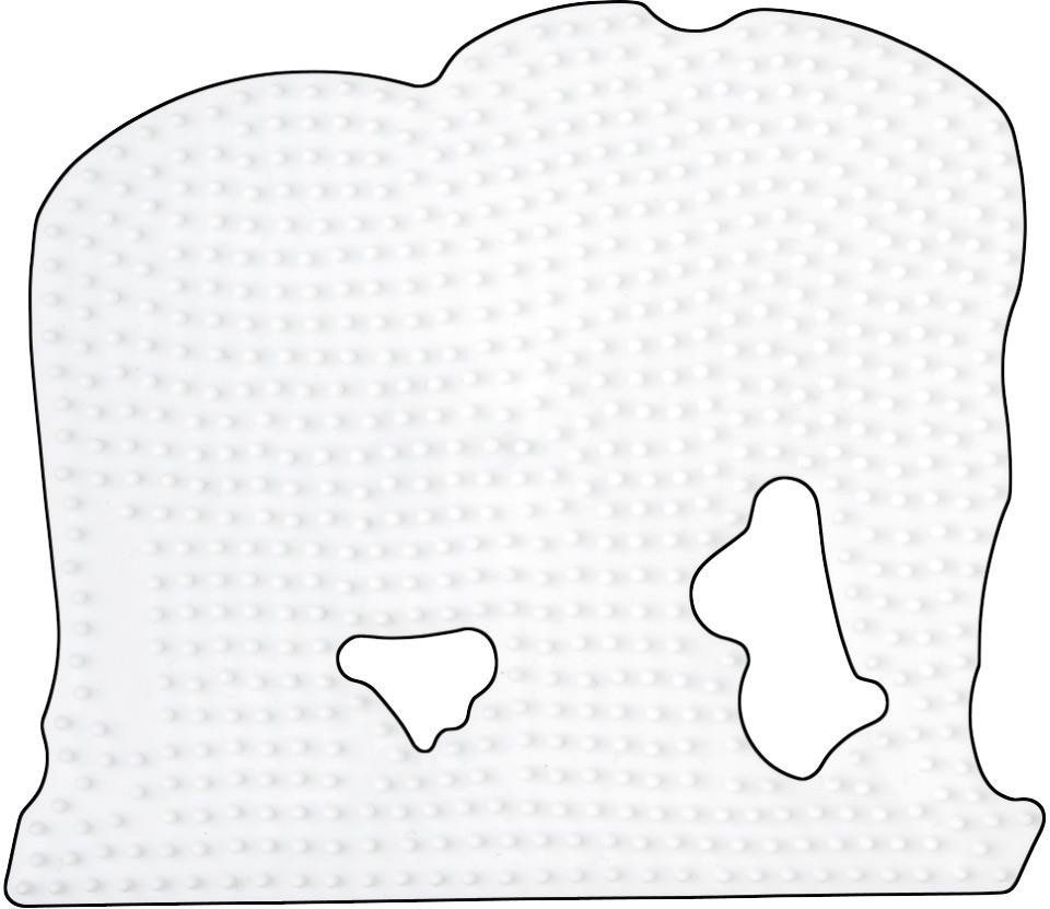 Hama MIDI - Plaque blanche - Eléphant (291)