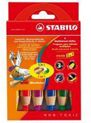 Photos - Creativity Set / Science Kit STABILO Woody 3 in 1 pack of 6 
